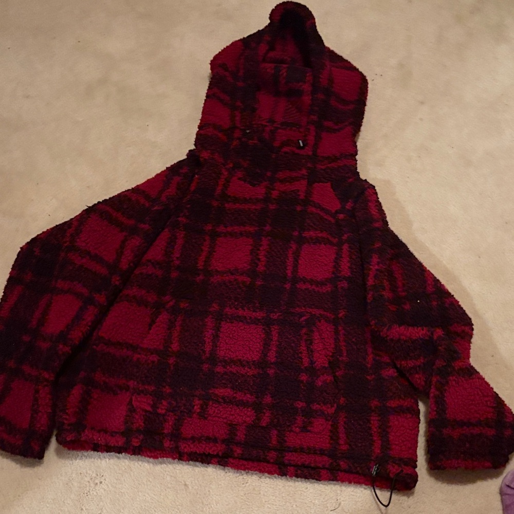 Victoria's Secret Red and Black Sweater